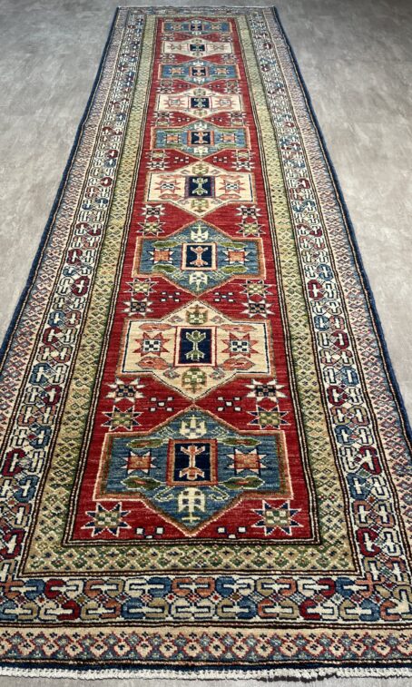 Afghan Kazak 296 x 82 cm