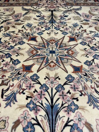 Teppich Kashan Mitseide 200 x 200 Cm